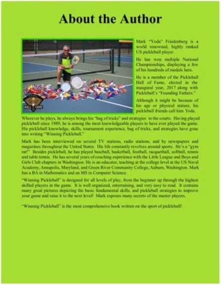 Winning Pickleball by Mark Friedenberg